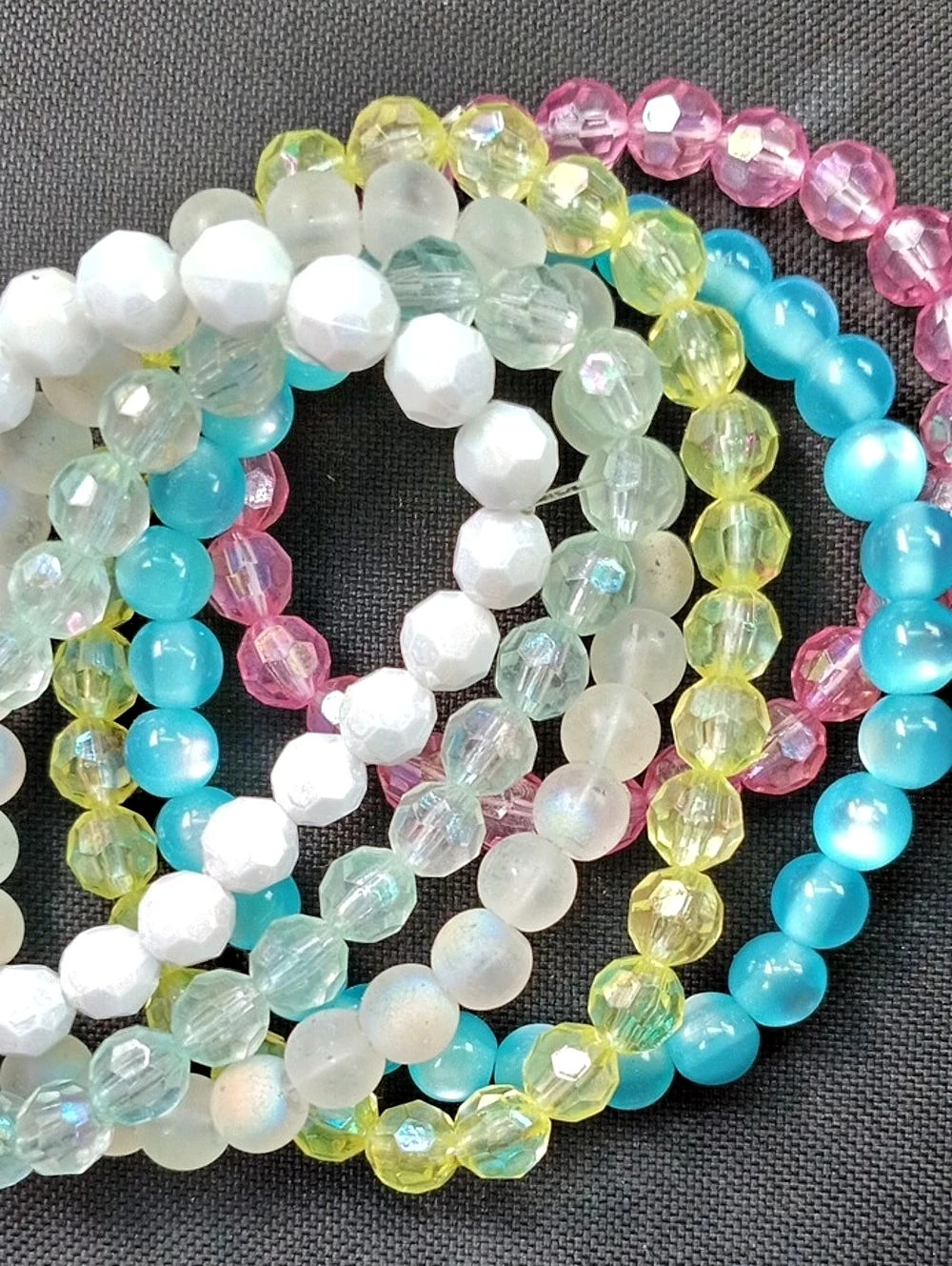 Colorful Beaded Bracelet Stack